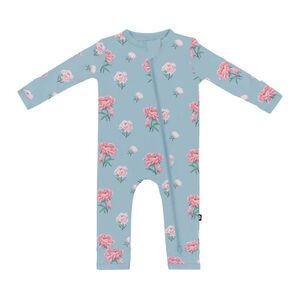 Kyte Baby Zippered Romper in Peony